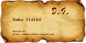 Daku Ildikó névjegykártya
