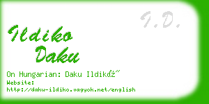 ildiko daku business card